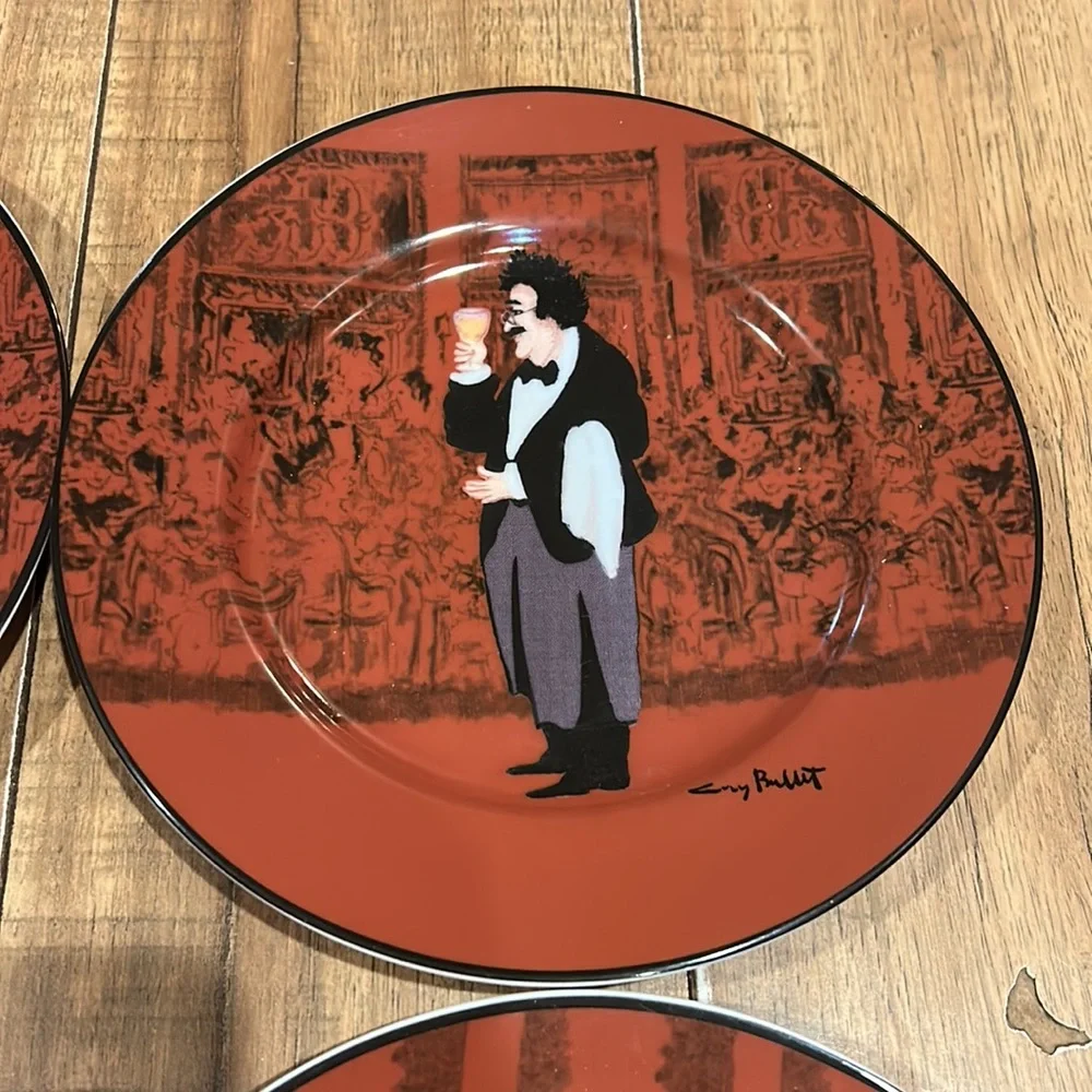 Williams Sonoma Guy Buffet 8” salad plate set of 4
